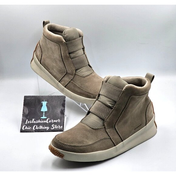 Sorel Women's Beige Suede Leather Waterproof  Out N About Plus Mid Size 10 2868 - Picture 5 of 16